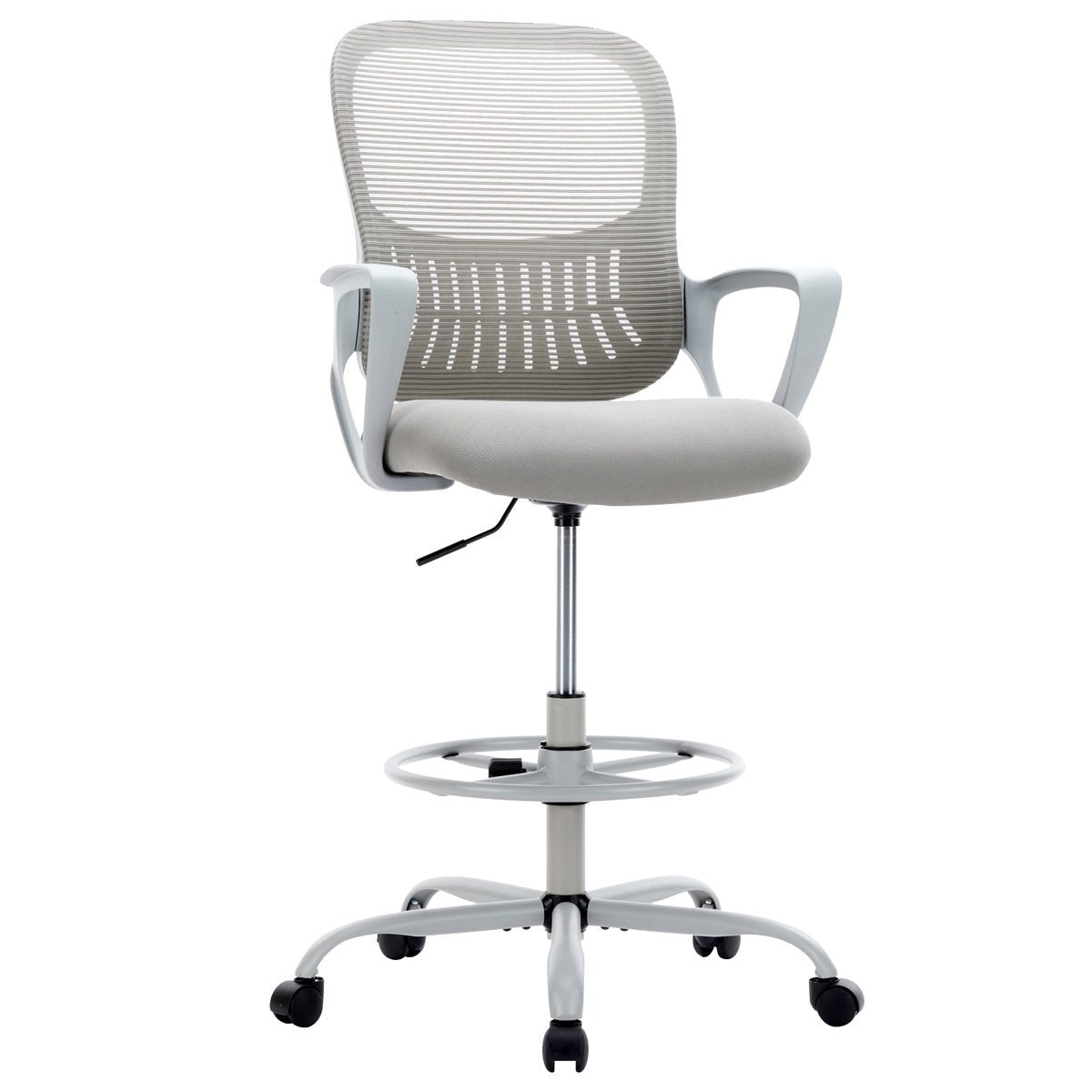 Tall 360 ° Rotatable Modern Ergonomic Office Chair with Armrest - Flyachilles