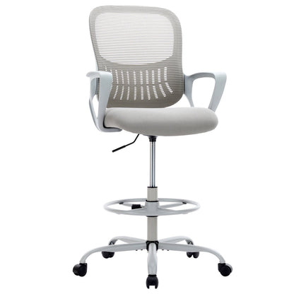 Tall 360 ° Rotatable Modern Ergonomic Office Chair with Armrest - Flyachilles