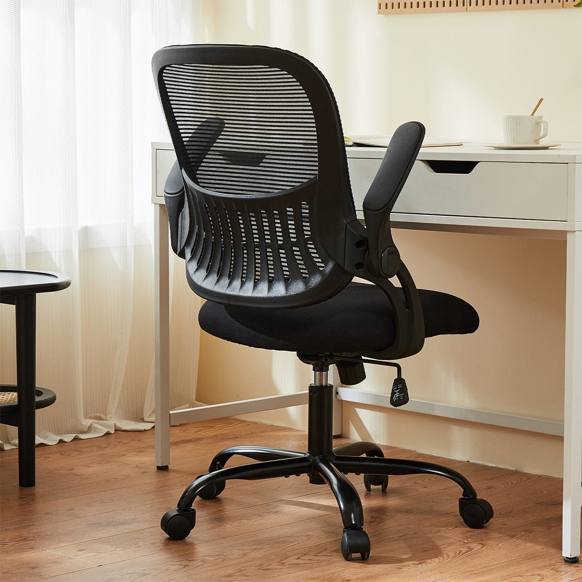 Tall 360 ° Rotatable Modern Ergonomic Office Chair with Armrest - Flyachilles