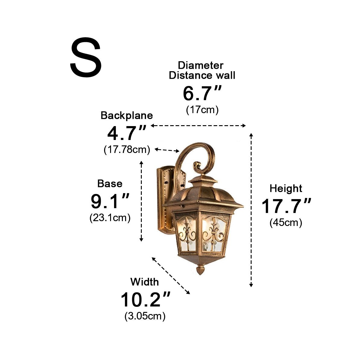 Tower of Sparks Antique Waterproof European LED Glass Outdoor Lights - Flyachilles