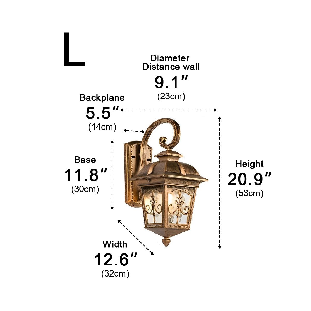 Tower of Sparks Antique Waterproof European LED Glass Outdoor Lights - Flyachilles