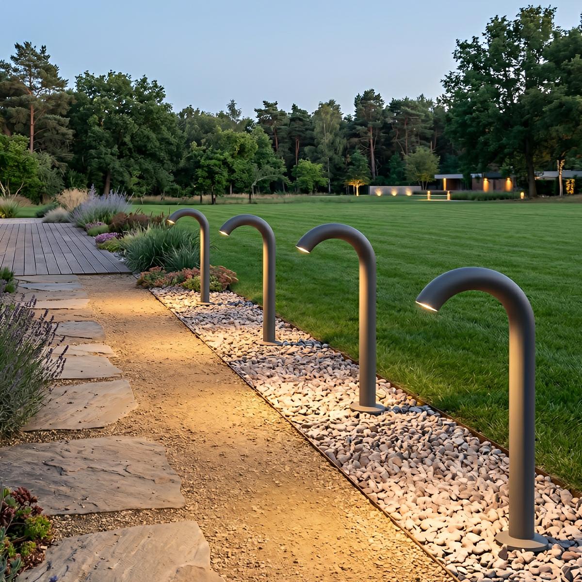 Umbrella Handle Modern Light Water Pipe Waterproof Lawn Landscape Lighting - Flyachilles