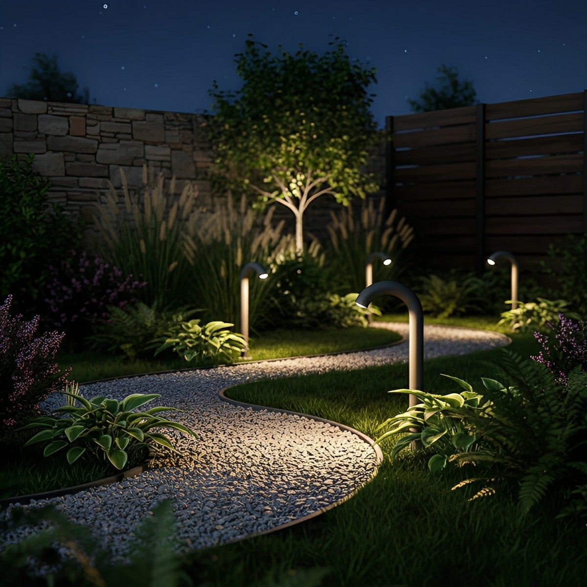 Umbrella Handle Modern Light Water Pipe Waterproof Lawn Landscape Lighting - Flyachilles