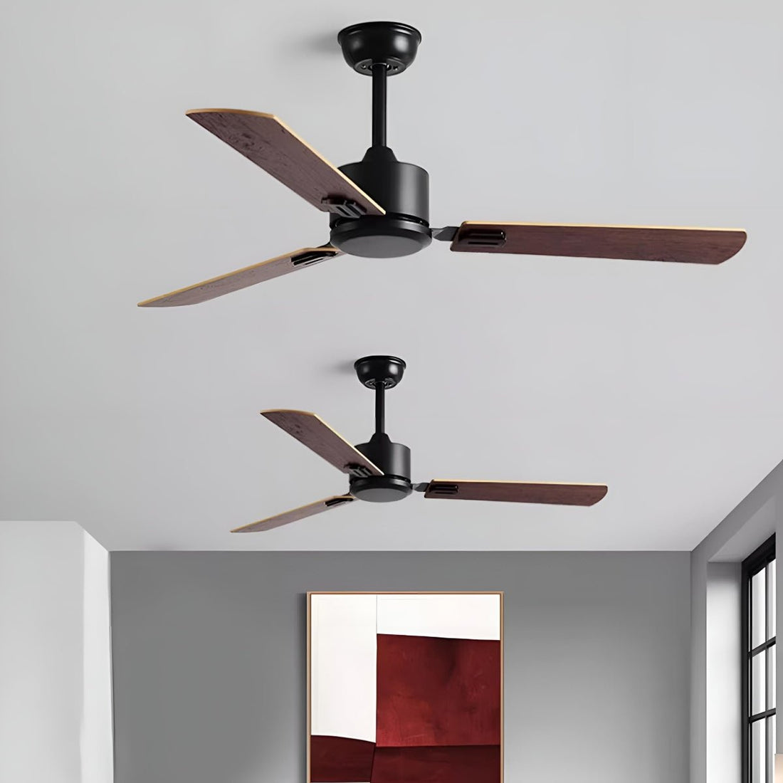 Vintage 6 - speed Reverse Frequency Ceiling Fan 3 Blades - Flyachilles