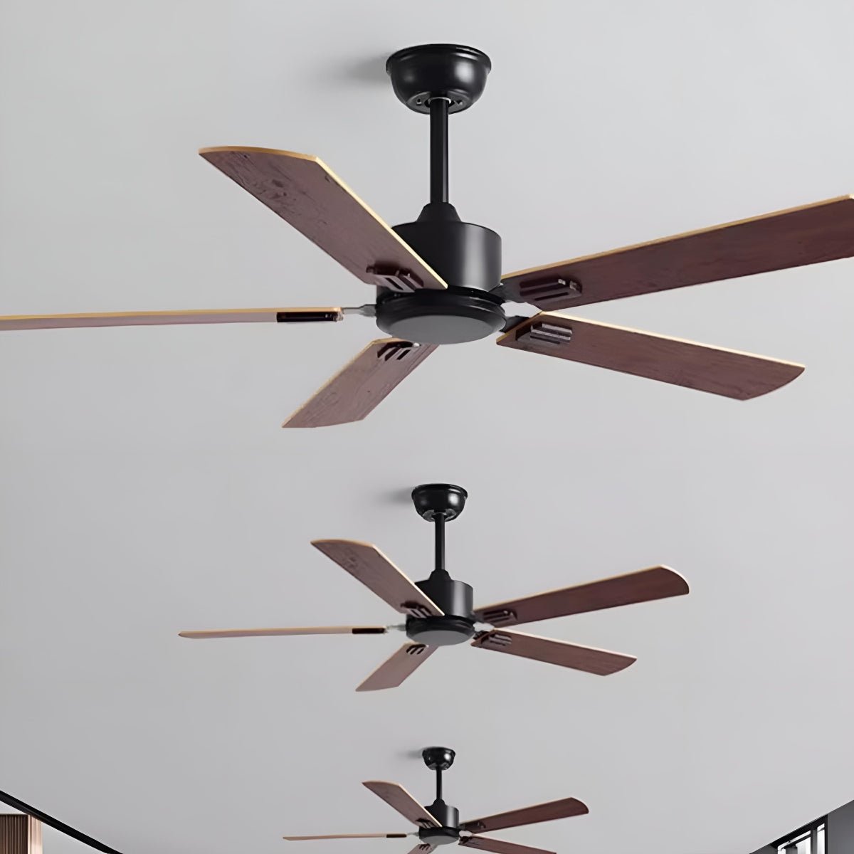 Vintage 6 - speed Reverse Frequency Ceiling Fan 5 Blades - Flyachilles