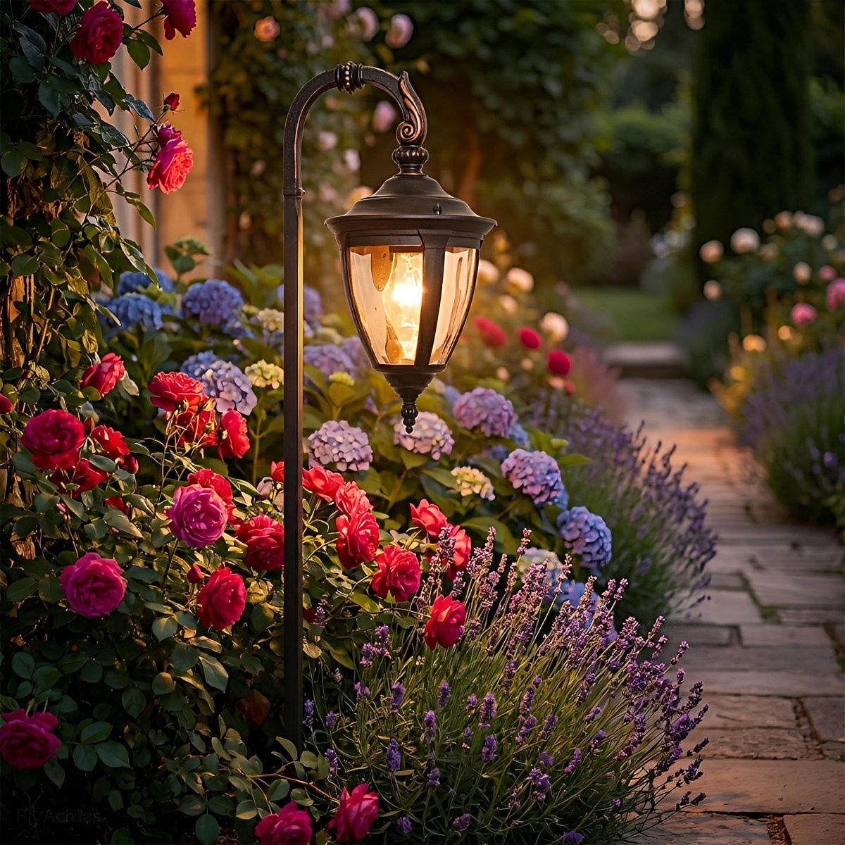 Vintage European Outdoor Path Light LED Lantern - Flyachilles