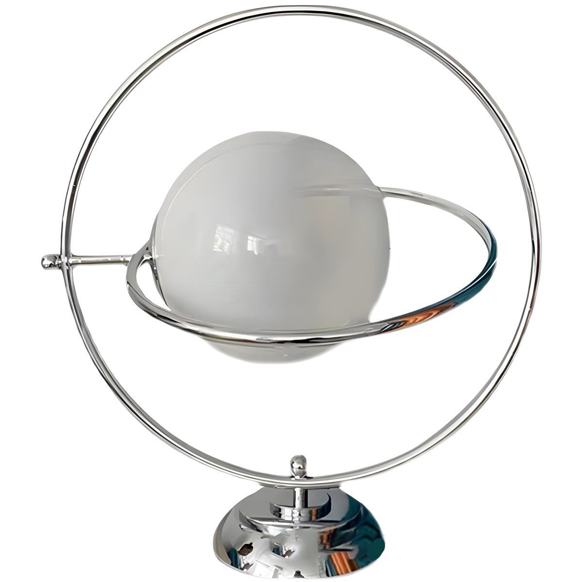 Vintage Glass Rotating Globe Bedside TableLamp - Flyachilles