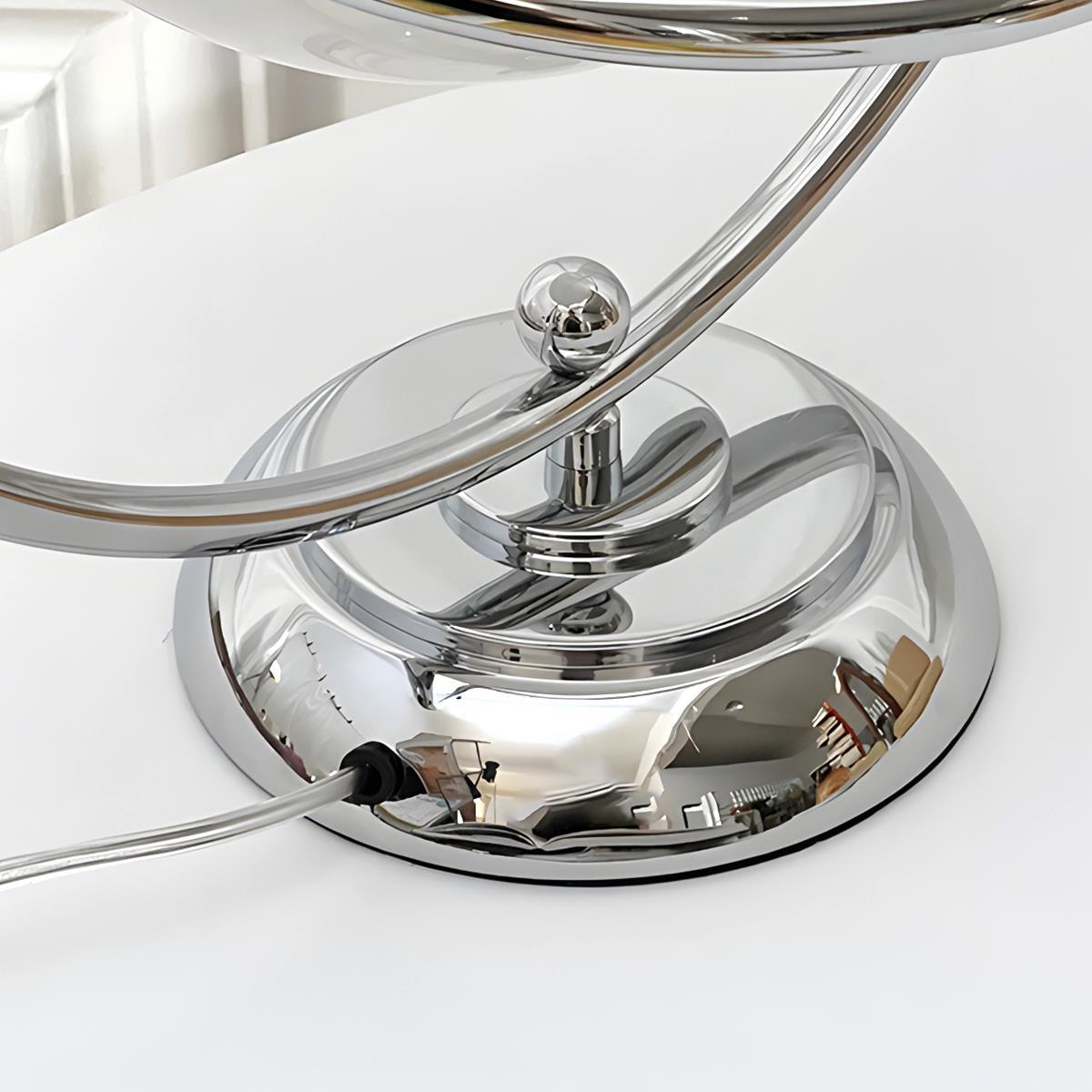 Vintage Glass Rotating Globe Bedside TableLamp - Flyachilles