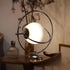 Vintage Glass Rotating Globe Bedside TableLamp - Flyachilles
