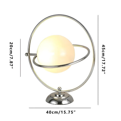 Vintage Glass Rotating Globe Bedside TableLamp - Flyachilles
