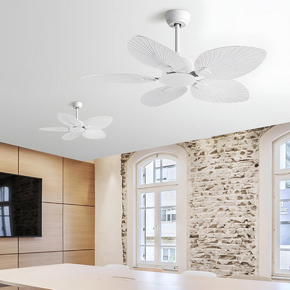 Vintage Imitation Palm Leaf 6 - speed Reverse Frequency Ceiling Fan - Flyachilles