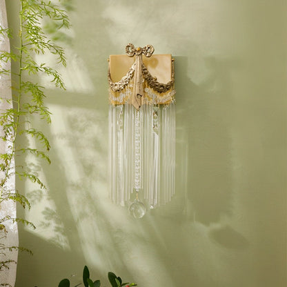 Vintage Luxury Bow Tie Crystal Wall Sconces Light - Flyachilles
