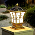 Vintage Pattern Waterproof Automatic Solar Powered Fence Post Lights - Flyachilles