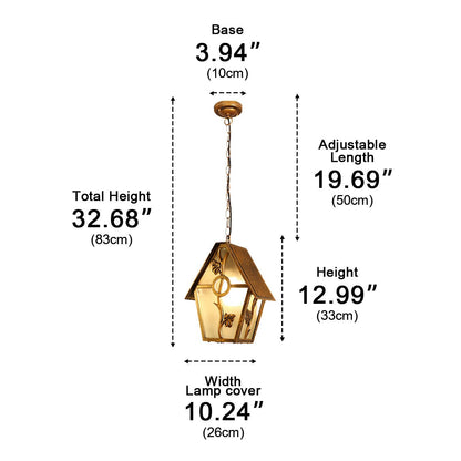 Vintage Rustic House Waterproof Outdoor LED Pendant Lights - Flyachilles