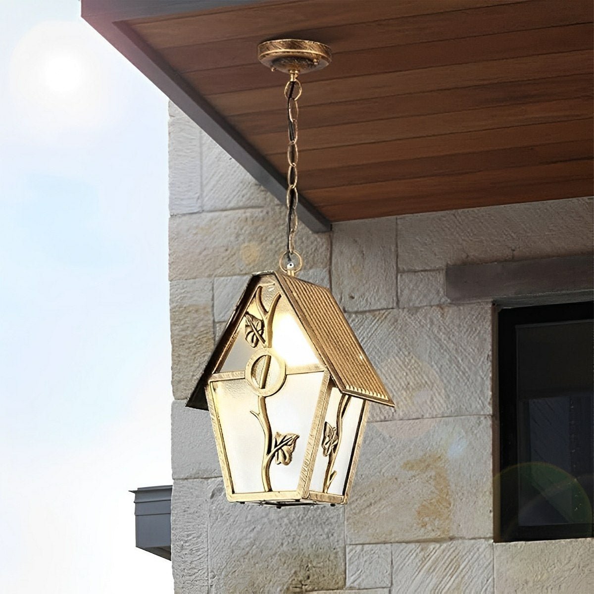 Vintage Rustic House Waterproof Outdoor LED Pendant Lights - Flyachilles