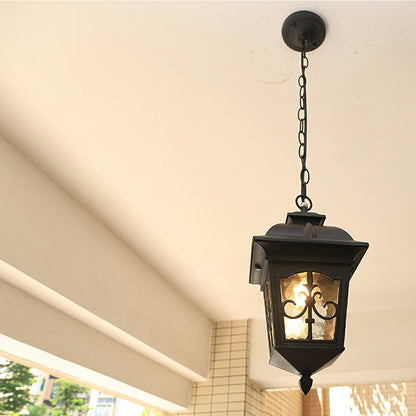 Vintage Rustic Square Arrow flower Waterproof Outdoor LED Lantern Pendant Lights - Flyachilles