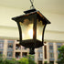 Vintage Rustic Square Water Glass Waterproof Outdoor LED Lantern Pendant Lights - Flyachilles