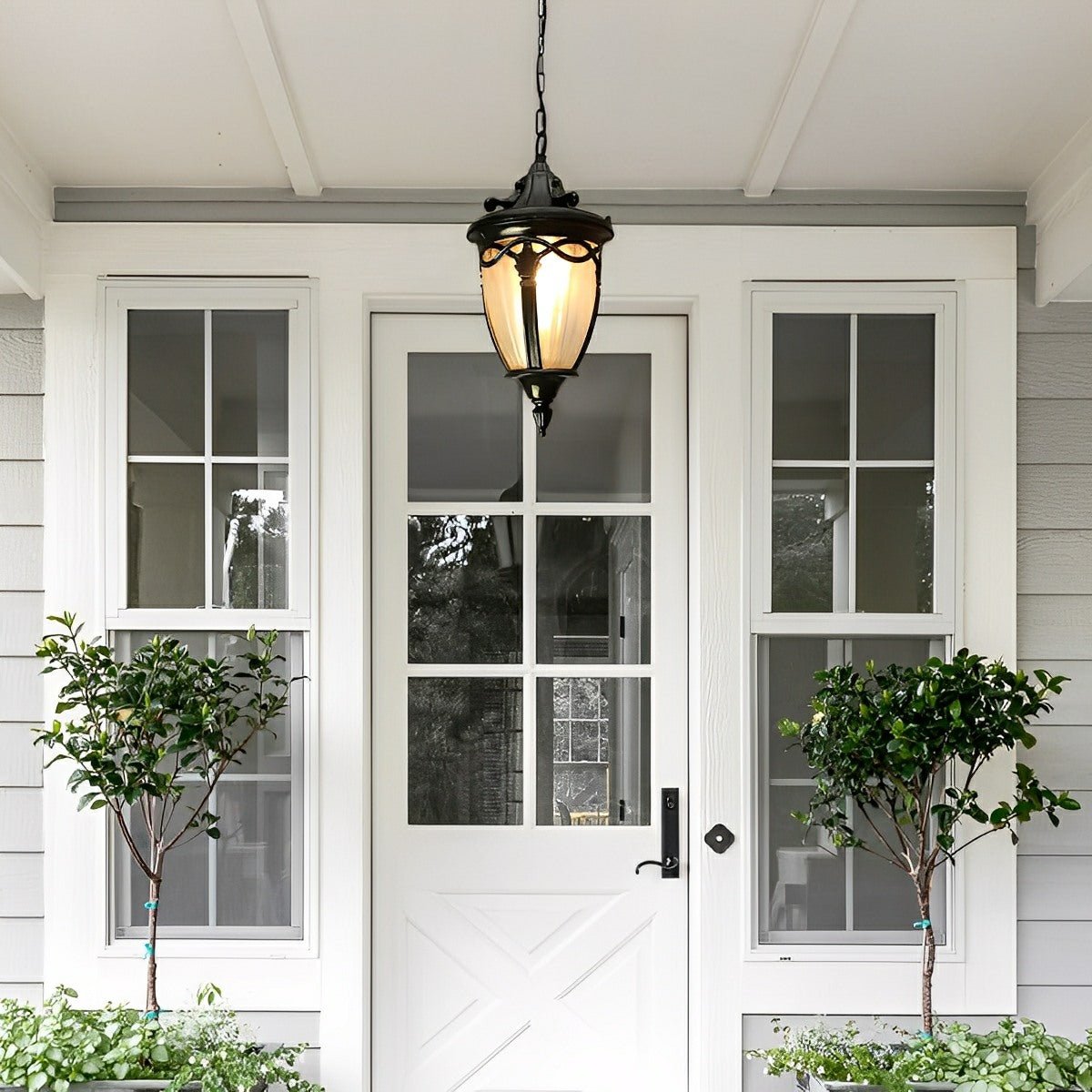 Vintage Rustic Waterproof Outdoor LED Lantern Pendant Lights - Flyachilles