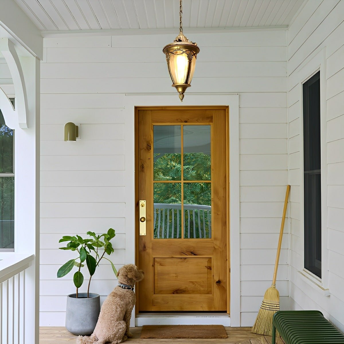 Vintage Rustic Waterproof Outdoor LED Lantern Pendant Lights - Flyachilles