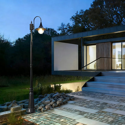 Vintage Waterproof Flared LED Outdoor Pathway Pole Lights - Flyachilles