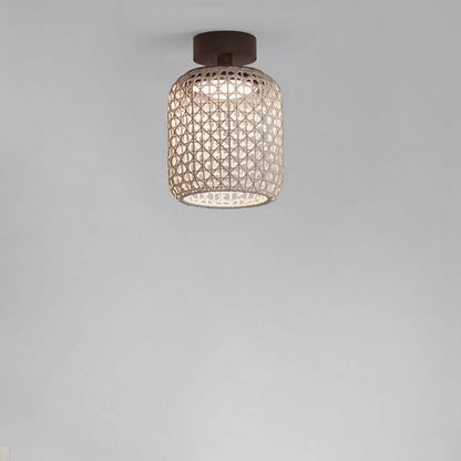 Vintage Waterproof Rattan LED Outdoor Ceiling Lights Lanterns - Flyachilles