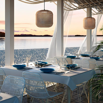 Vintage Waterproof Rattan LED Outdoor Ceiling Lights Lanterns - Flyachilles