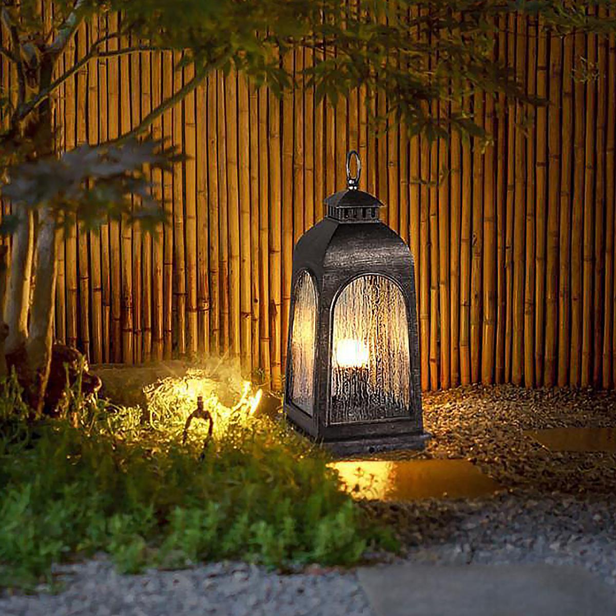 Vintage Waterproof Solar Lantern Outdoor LED Landscape Lighting - Flyachilles