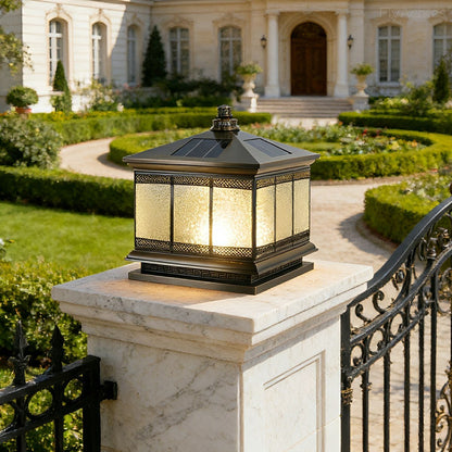 Vintage Waterproof Tower Shape Fence Outdoor Post Caps Lights - Flyachilles