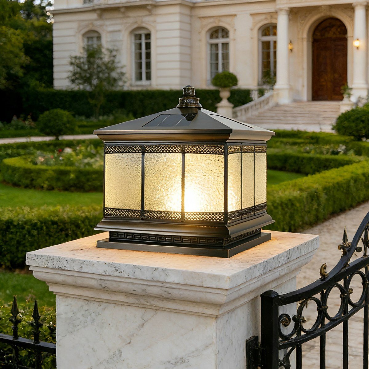 Vintage Waterproof Tower Shape Fence Outdoor Post Caps Lights - Flyachilles