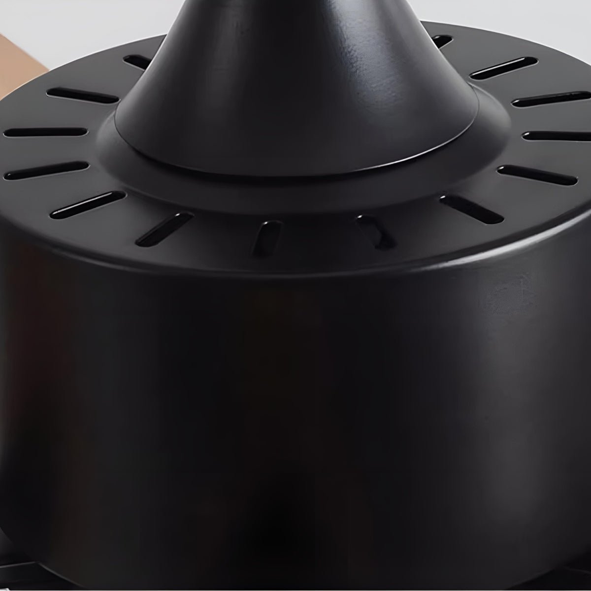 Vintage Wood Grain DC Motor 6 - speed Reverse Frequency Ceiling Fan 5 Blades - Flyachilles