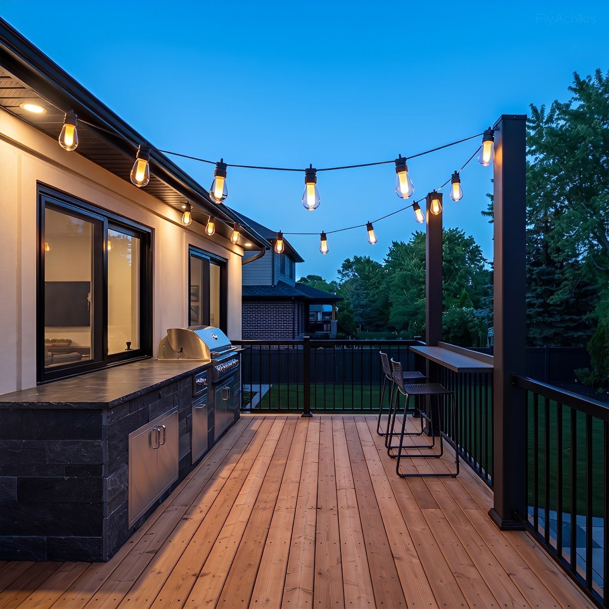 Waterproof 10 LED Outdoor String Lights 16.85ft - Flyachilles