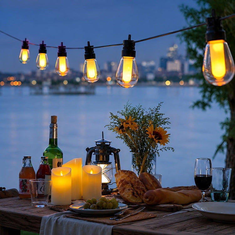 Waterproof 10 LED Outdoor String Lights 16.85ft - Flyachilles