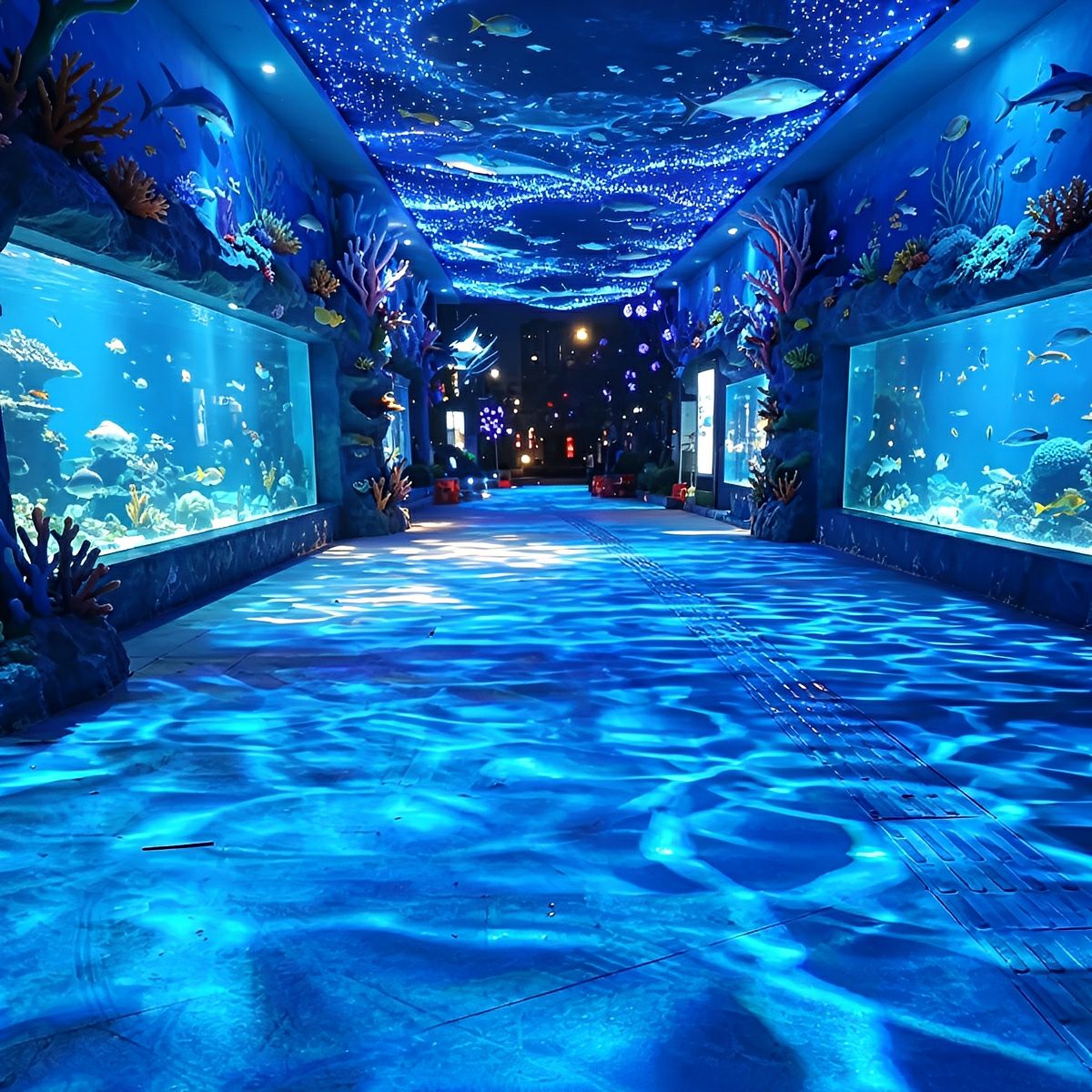 Waterproof 3D Dynamic Ocean Water Ripple LED Spotlight Ambient Lighting - Flyachilles