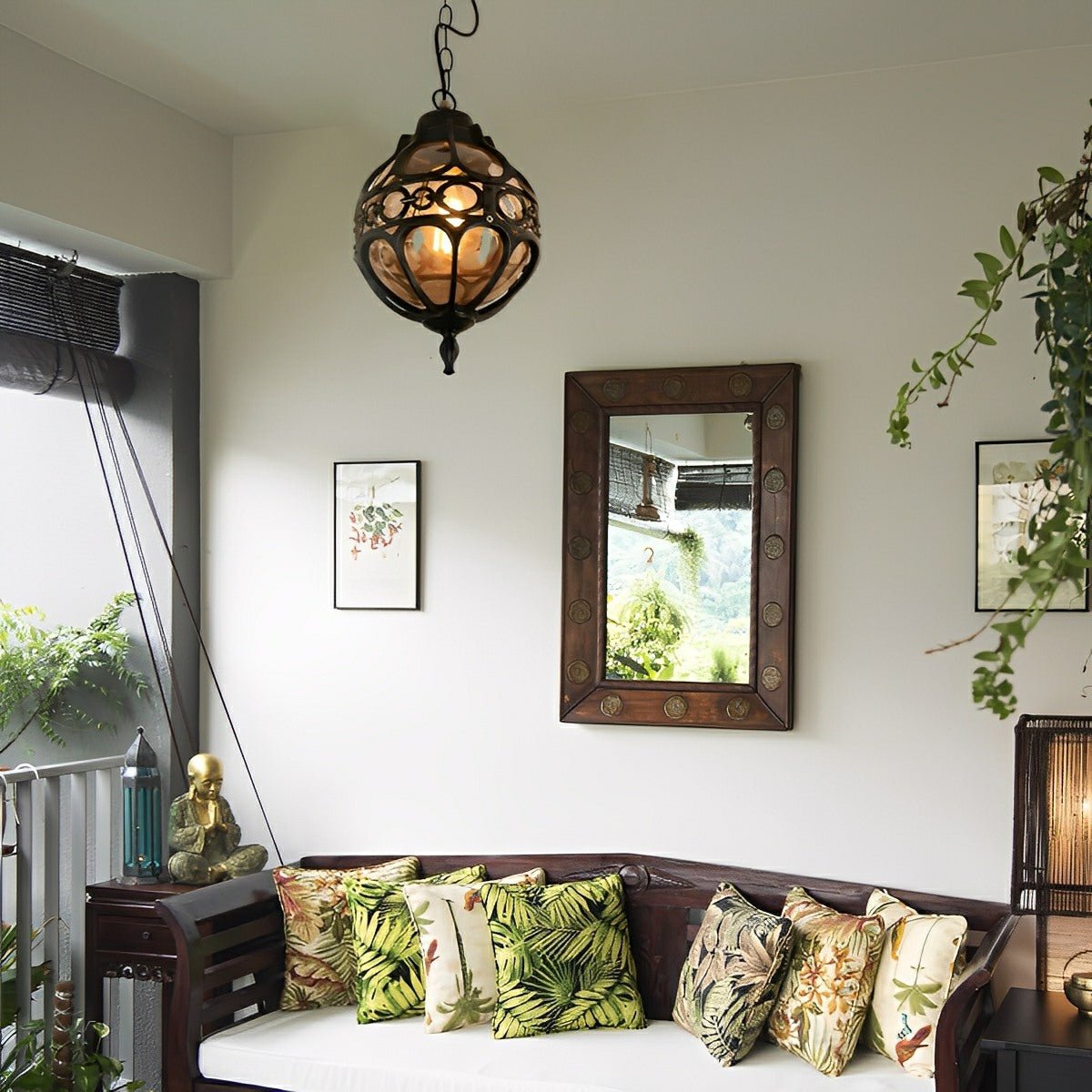 Waterproof Aluminum Glass Ball Outdoor Chandelier Light Hanging Light - Flyachilles