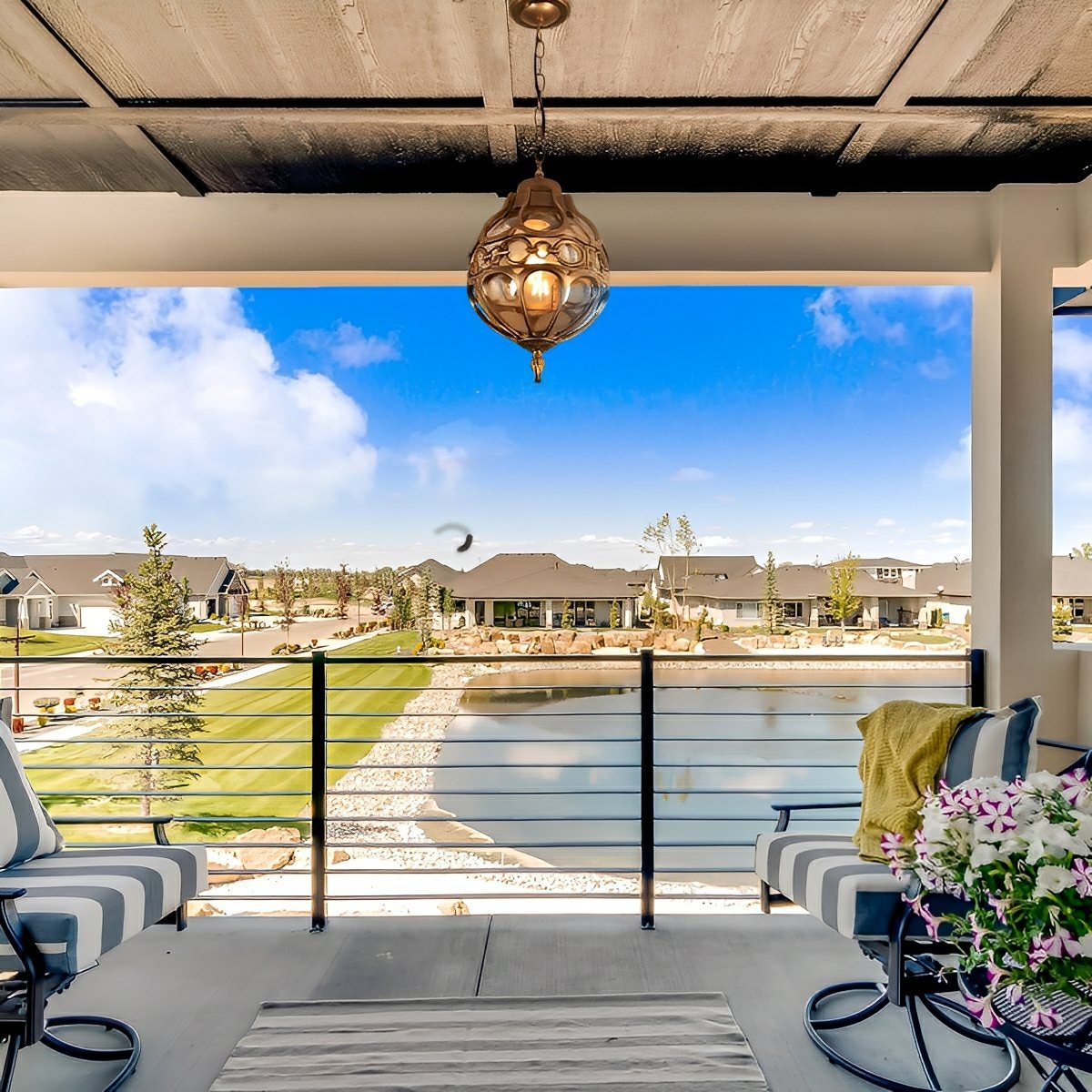 Waterproof Aluminum Glass Ball Outdoor Chandelier Light Hanging Light - Flyachilles