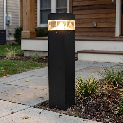 Waterproof Aluminum Metal Post Bollard Light Pillar Lantern Pathway - Flyachilles