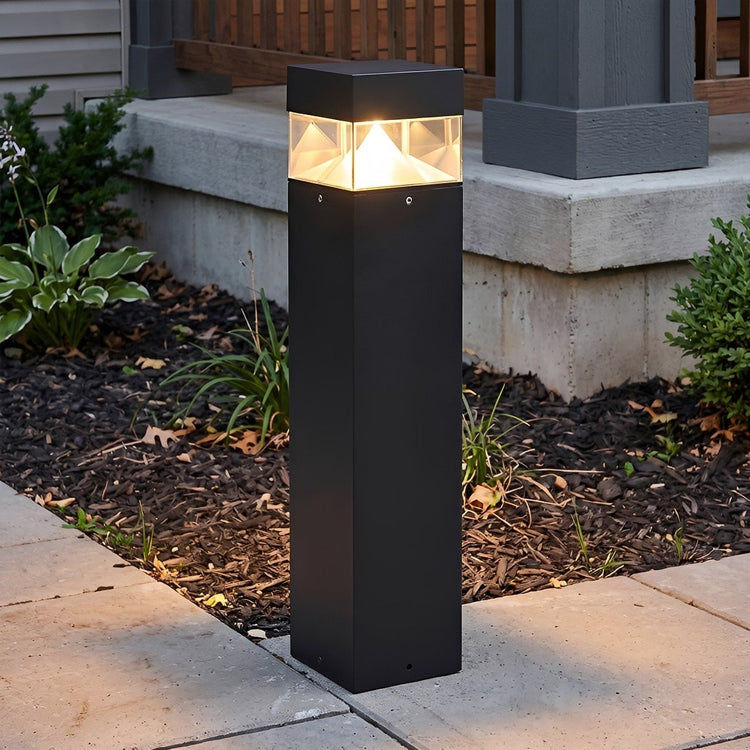 Waterproof Aluminum Metal Post Bollard Light Pillar Lantern Pathway - Flyachilles