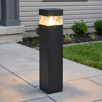Waterproof Aluminum Metal Post Bollard Light Pillar Lantern Pathway - Flyachilles