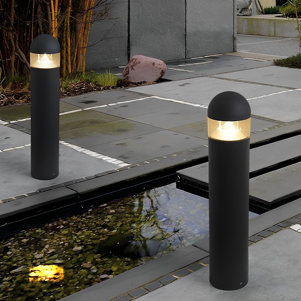 Waterproof Aluminum Metal Post Bollard Light Pillar Lantern Pathway - Flyachilles