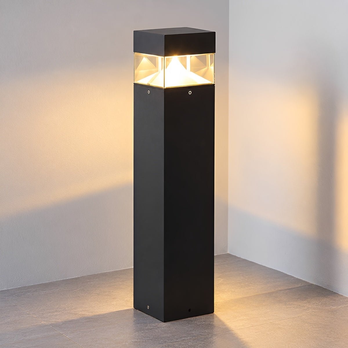 Waterproof Aluminum Metal Post Bollard Light Pillar Lantern Pathway - Flyachilles