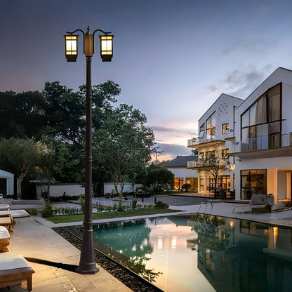 Waterproof Black Modern Outdoor Pole Lights Public Lighting - Flyachilles