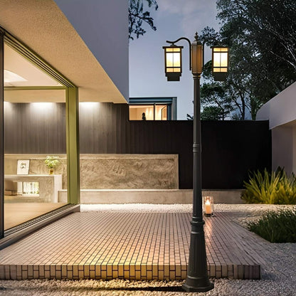 Waterproof Black Modern Outdoor Pole Lights Public Lighting - Flyachilles