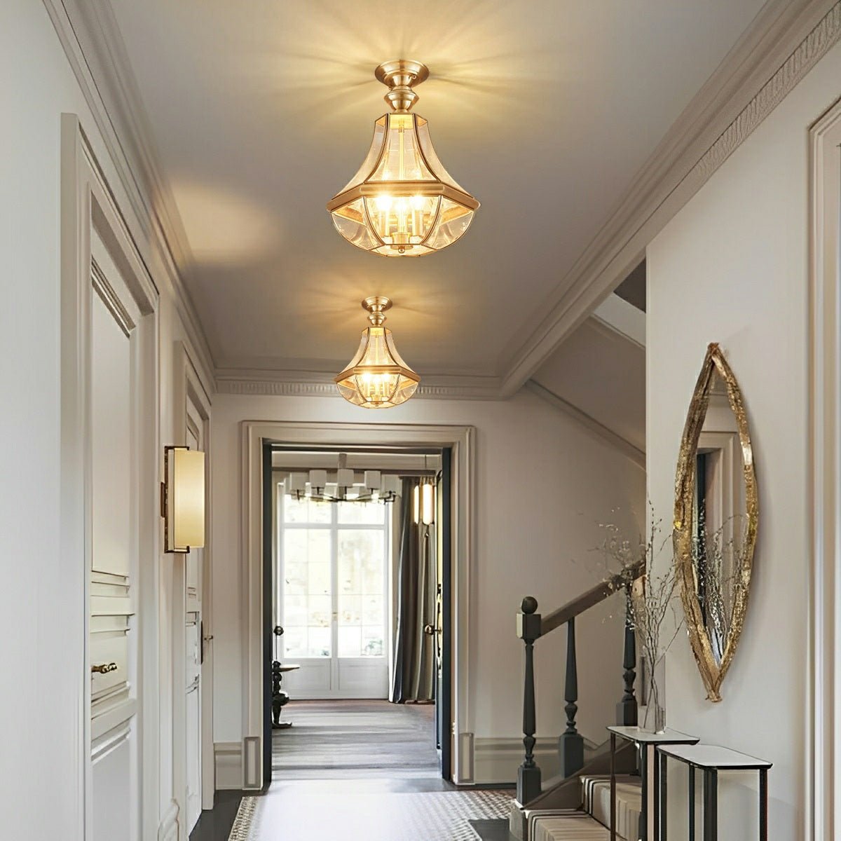 Waterproof Copper Luxury Diamond LED Outdoor Ceiling Lights - Flyachilles