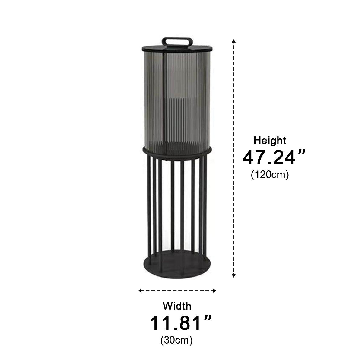 Waterproof Cylinder Outdoor Lantern Post Light Pathway Lighting - Flyachilles