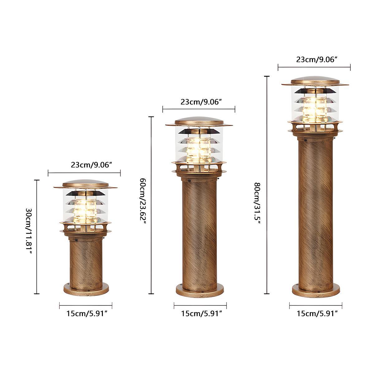 Waterproof Cylinder Tiered LED Outdoor Landscape Lighting - Flyachilles