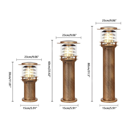 Waterproof Cylinder Tiered LED Outdoor Landscape Lighting - Flyachilles