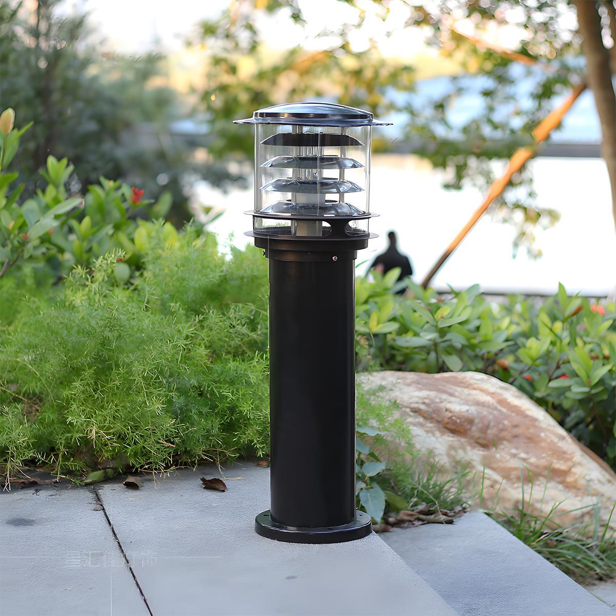 Waterproof Cylinder Tiered LED Outdoor Landscape Lighting - Flyachilles