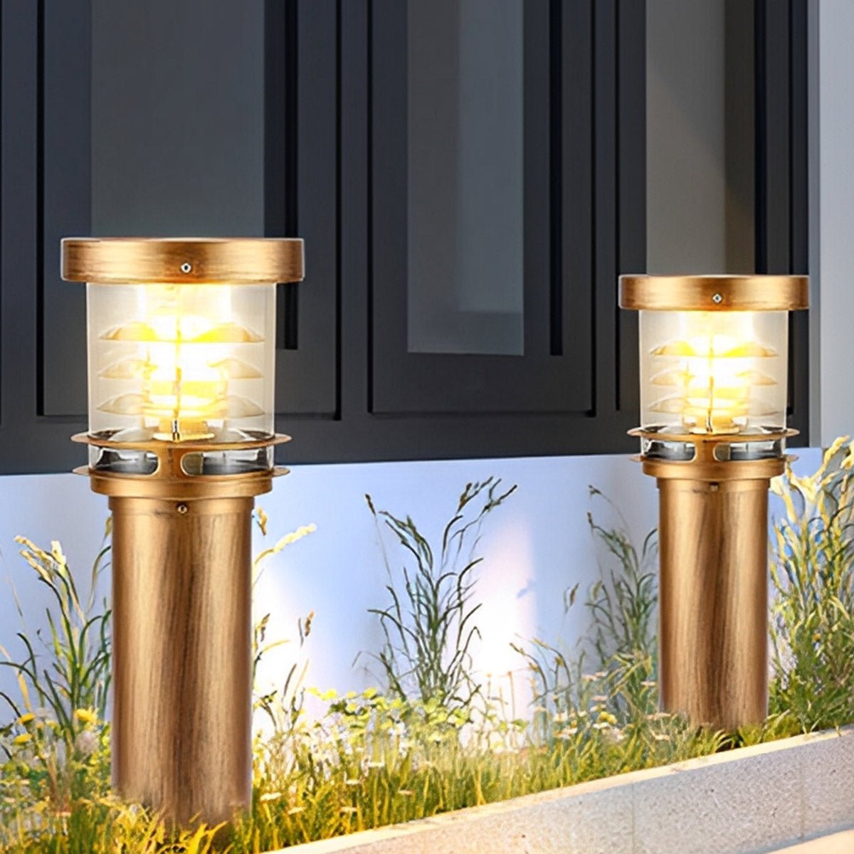 Waterproof Cylinder Tiered LED Outdoor Landscape Lighting - Flyachilles