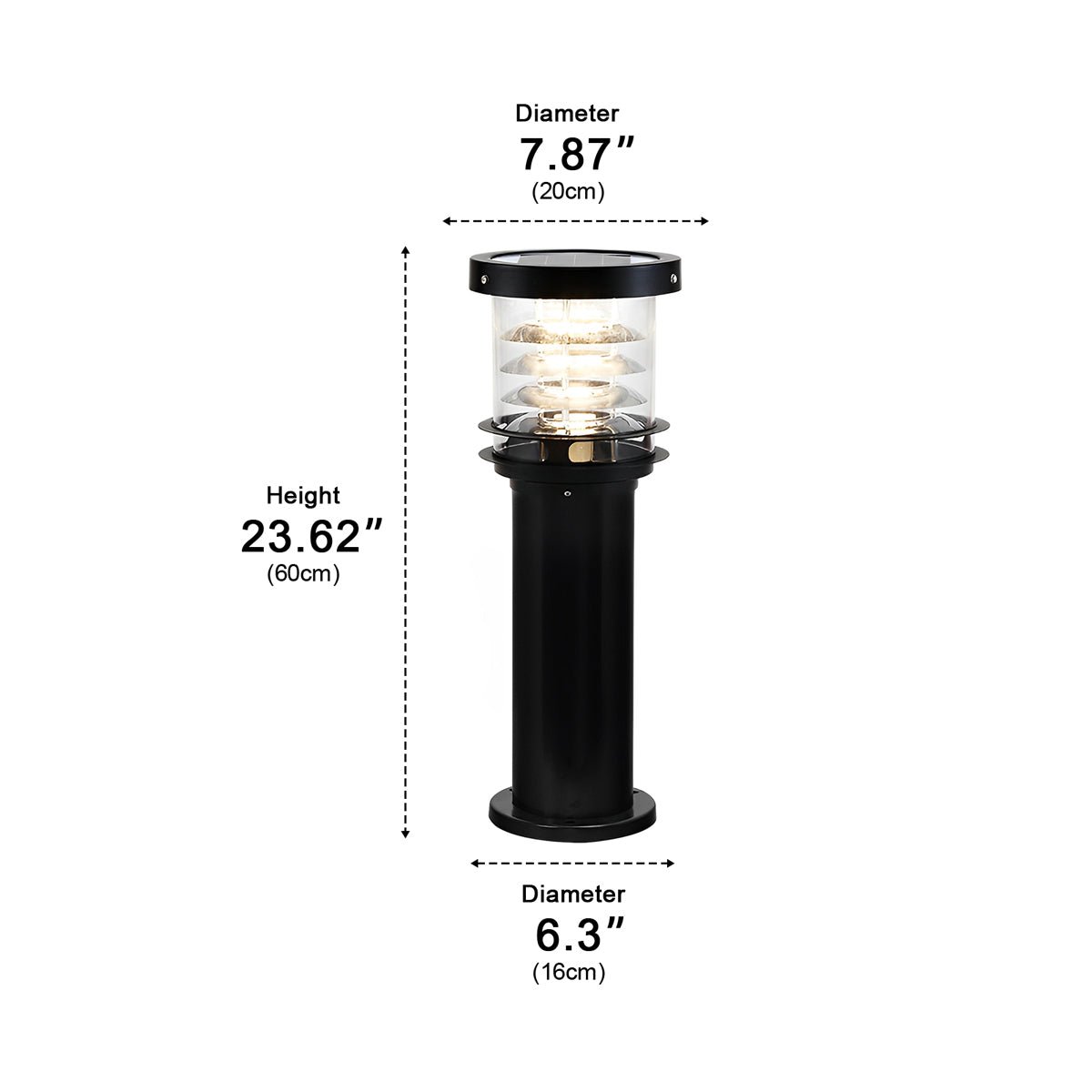 Waterproof Cylinder Tiered LED Outdoor Landscape Lighting - Flyachilles