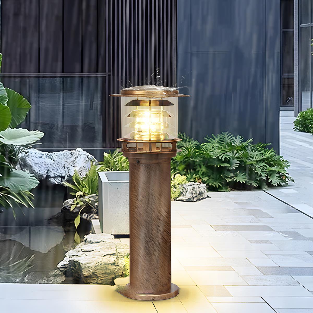 Waterproof Cylinder Tiered LED Outdoor Landscape Lighting - Flyachilles